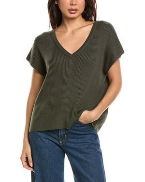 Splendid Georgie V-Neck Cashmere-Blend Jumper - Black