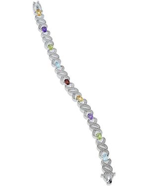 Savvy Cie 4.02 Ct. Tw. Multi Colour Link Bracelet - Metallic