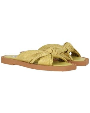 Jimmy Choo Tropica Leather Flat Sandal - Yellow