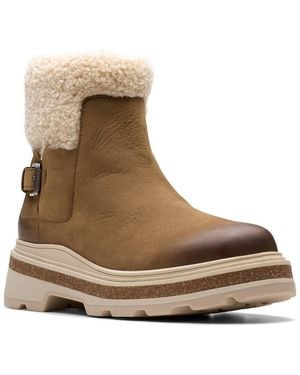 Clarks Hencroft Madi Wp Leather Boot - Brown