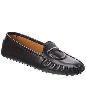 Ferragamo Danel Leather Loafer - Black