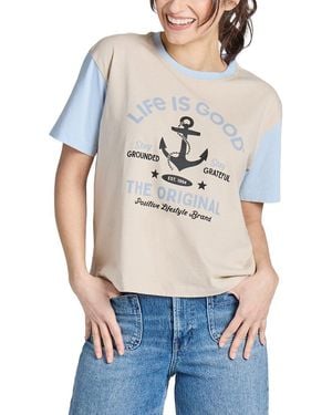 Life Is Good. Crusher Boxy Tee - Gray