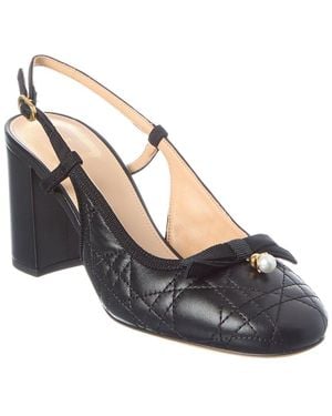 Dior 76 Leather Slingback Pump - Blue
