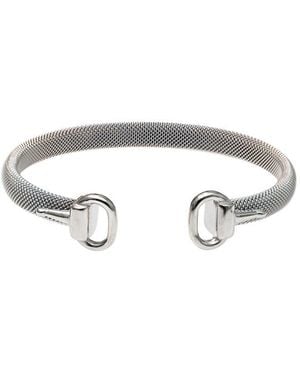 jean claude Stainless Steel Cable Bangle Bracelet - White