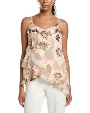 Kenneth Cole Asymmetric Ruffle Cami - Natural