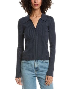 Splendid Georgie Two Zip Cashmere-Blend Jumper - Blue