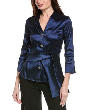 Joseph Ribkoff Printed Jacket - Blue
