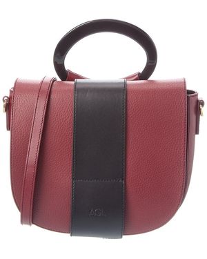 Agl Attilio Giusti Leombruni Vintage Leather Handbag - Pink