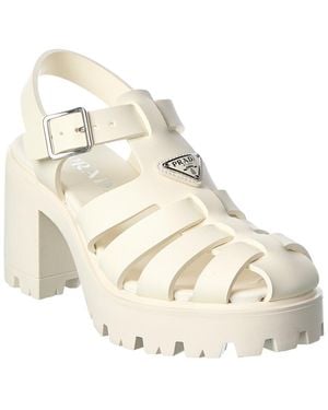 Prada Rubber Sandal - Natural