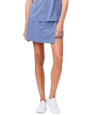 NIC+ZOE Nic+zoe Tech Stretch Faux Wrap Skort - Blue