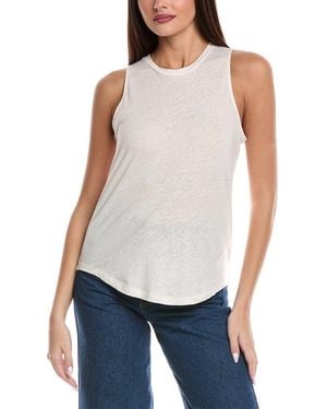 Splendid Cady Linen-Blend Tank - White
