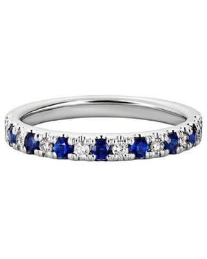 Diamond Select Cuts 14K Diamond .13 Ct. & .39 Ct. Sapphire Ring - White
