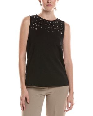 Anne Klein Shell Top - Black