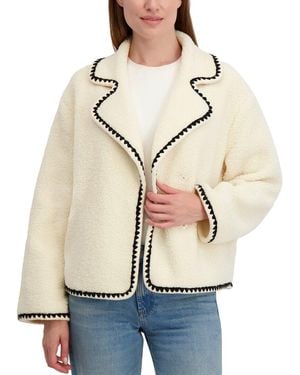 Laundry by Shelli Segal Boxy Blanket Coat - Natural