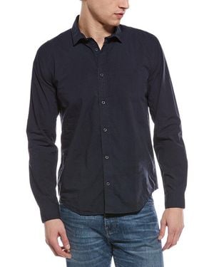 Onia Poplin Button Down Shirt - Blue