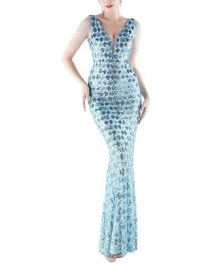 KALINNU Maxi Dress - Blue
