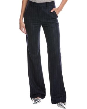 Marella Neveu Wool-Blend Long Trouser - Blue