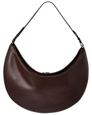 Jacquemus Ovalo Leather Shoulder Bag - Brown