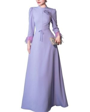 BURRYCO Solid Maxi Dress - Purple