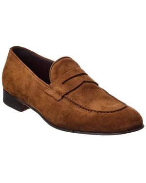 Isaia Suede Loafer - Brown
