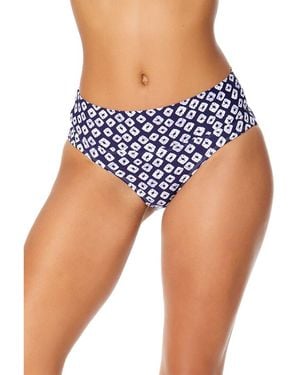 Anne Cole Soft Band Mid Rise Bottom - Blue