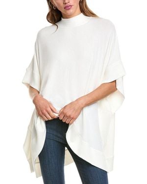 Michael Stars Steph Knit Poncho - White