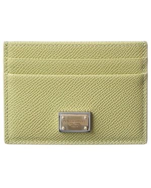 Dolce & Gabbana Leather Card Holder - Green