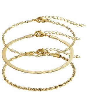 Adornia 18K Plated Stainless Steel Bracelet - White