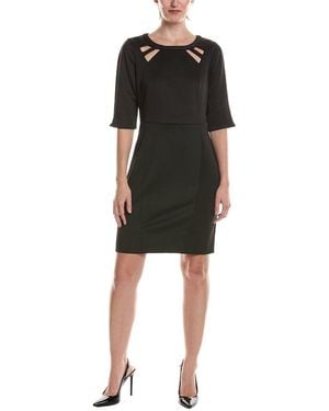 Gretchen Scott Jersey Peek-A-Boo Dress - Black