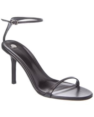 Proenza Schouler Slash Ankle Strap Leather Sandal - Metallic