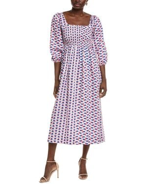 tyler boe Camilla Midi Dress - Purple