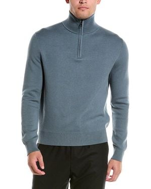 The Kooples Wool-blend Funnel Neck Sweater - Blue
