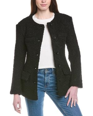 Line & Dot Angie Wool-Blend Jacket - Black