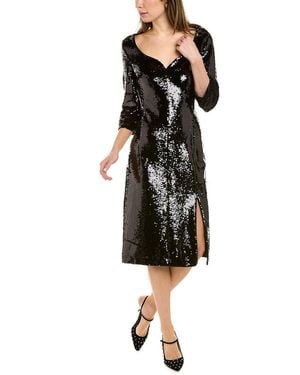 BOSS Sequin Midi Dress - Black