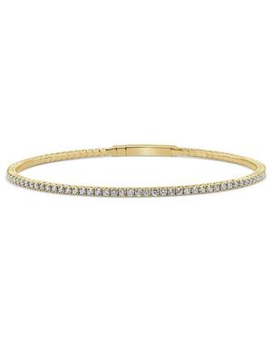 Sabrina Designs 14k 1.57 Ct. Tw. Diamond Flexible Bangle Bracelet - White