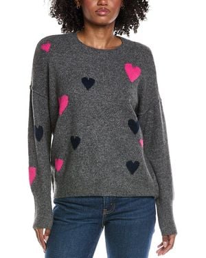 Cece Heart Pattern Jumper - Grey