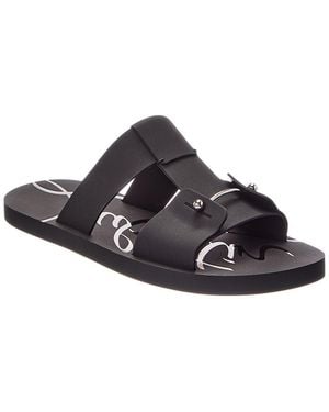 Christian Louboutin Zakouski Rubber Sandal - Black