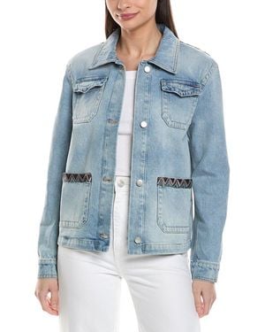 Missoni Ombre Trim Denim Jacket - Blue