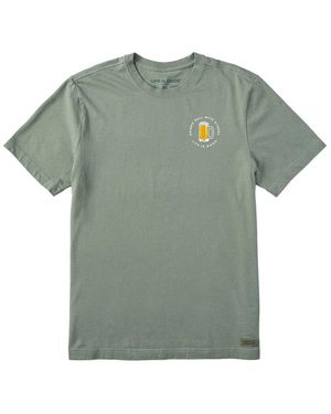 Life Is Good. Crusher T-Shirt - Green
