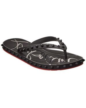 Christian Louboutin Super Loubi Rubber Slide - Black