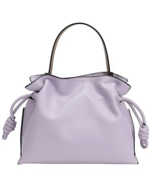 Tiffany & Fred Paris Soft Leather Bucket Bag - Purple