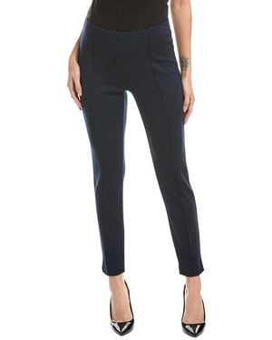 St. John Pull-On Wool-Blend Pant - Black