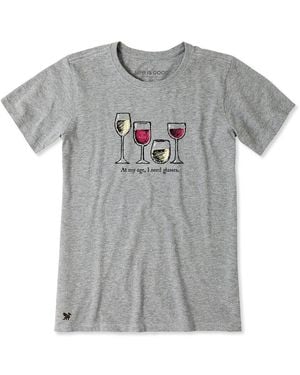 Life Is Good. Crusher Lite T-Shirt - Grey