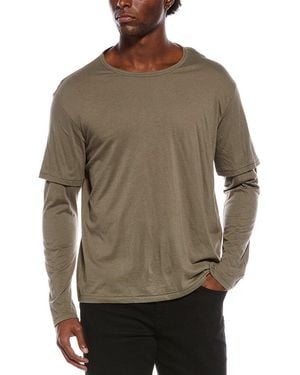 Rag & Bone Double-Layer T-Shirt - Gray