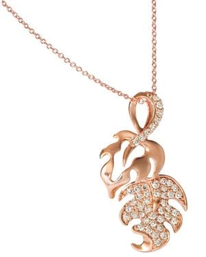Le Vian Nude Diamonds 14K Rose 0.52 Ct. Tw. Diamond Pendant Necklace - Metallic