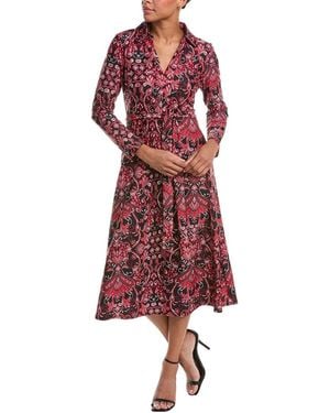 Jude Connally Delphine Gilded Dress - Red