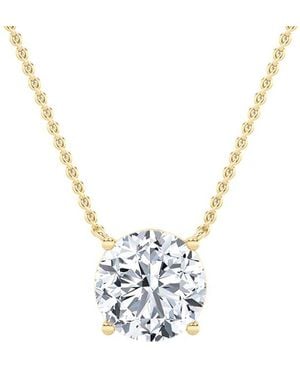 Lab Grown Diamonds 14K 2.50 Ct. Tw. Lab-Grown Diamond Pendant - Metallic