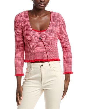 Maje 2-in-1 Clasp Front Jumper - Red
