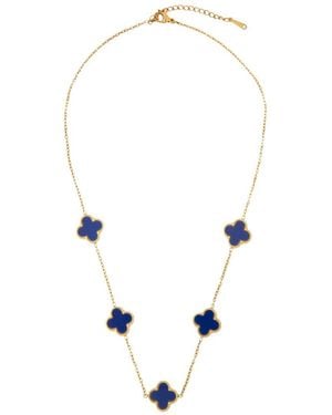 Saachi Multi Clover Charm Necklace - Multicolour