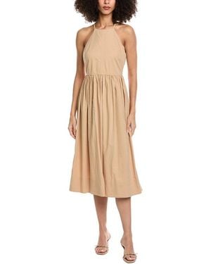 Bella Dahl Fitted Midi Halter Dress - Natural